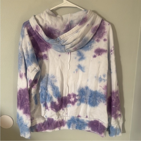 Free People Movement Work It Out Tie Dye Hoodie Blue Purp Size XS $78 Retail NWT - Picture 8 of 10